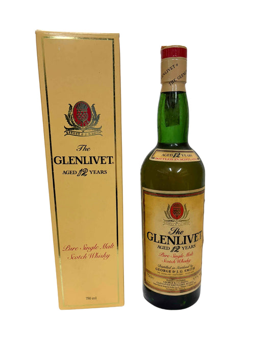 Glenlivet 12y 43% 75cl seagram import vintage 70/80