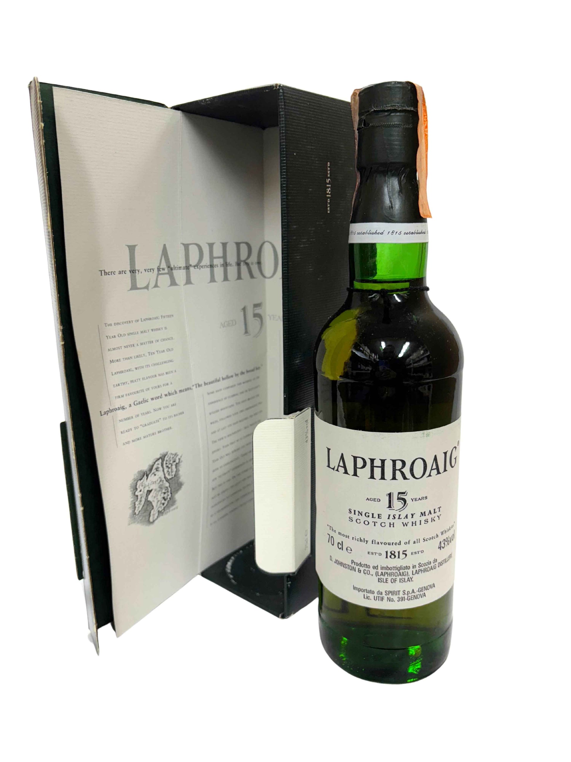 Laphroaig 15y 43% 70cl SQUARE BOX