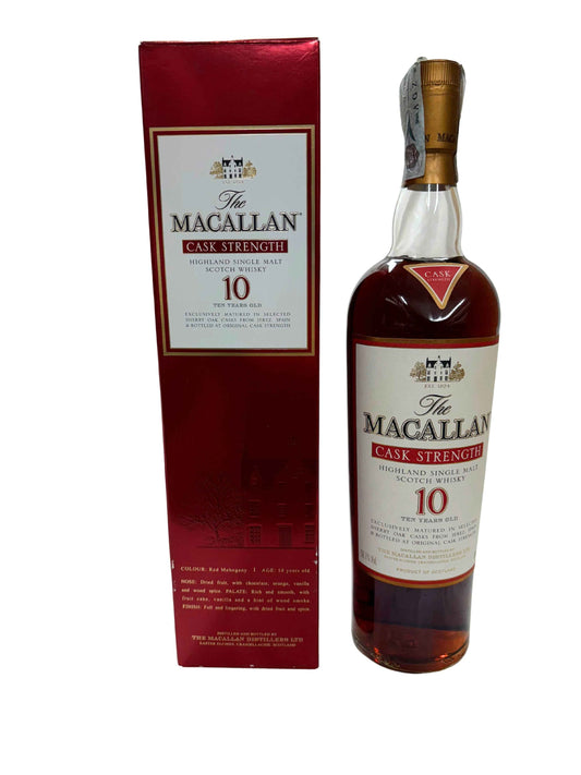 Macallan cask strength 10y 58.1% 1l