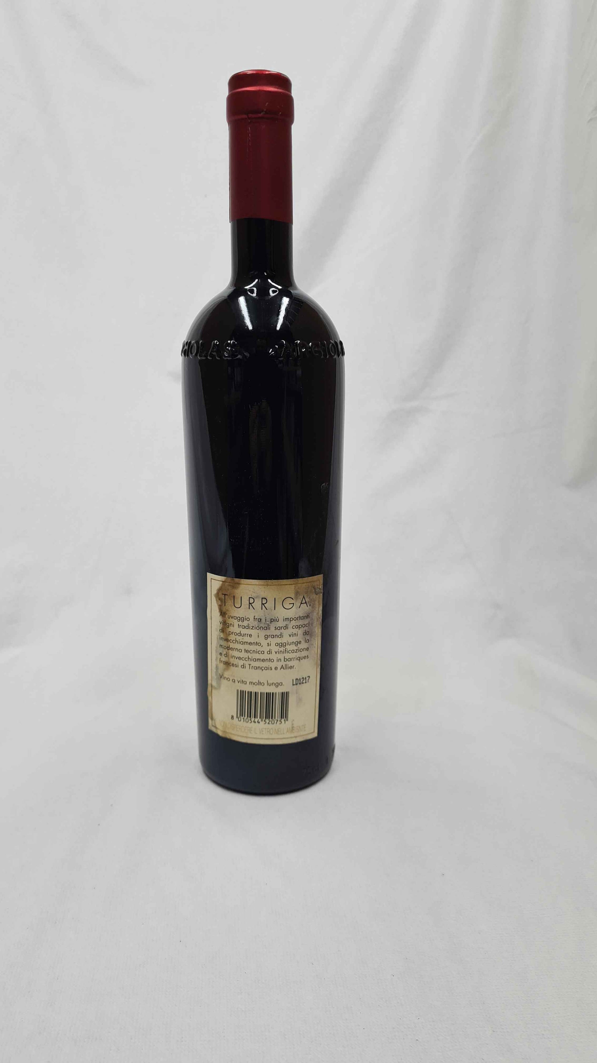 Bottiglia di vino ​Turriga 1997 Isola dei Nuraghi IGT | Vino Rosso Cantine Argiolas