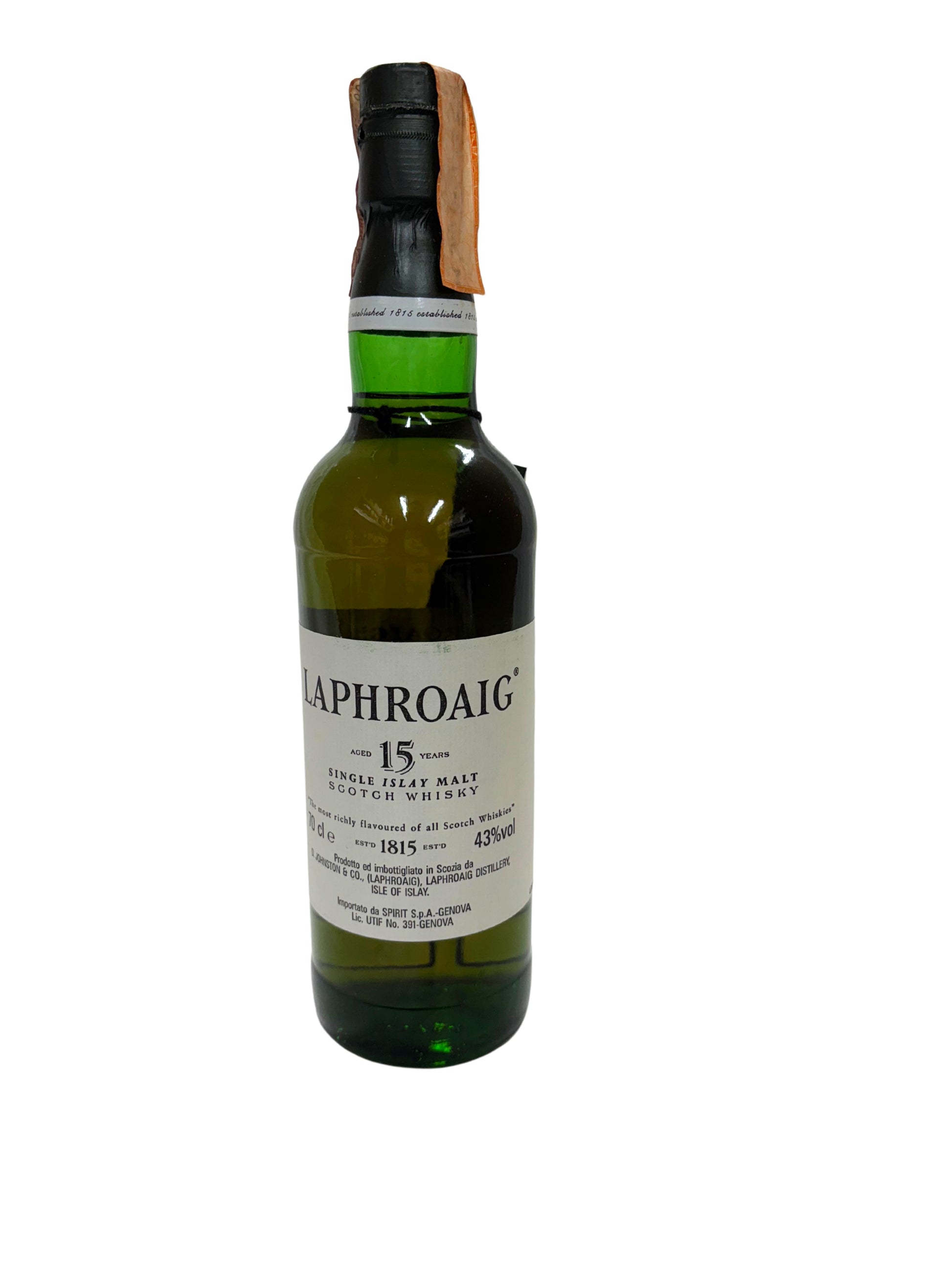 Laphroaig 15 Years Old – Single Malt Islay Whisky – 43% 70cl (Box in cartone) - Timeless Whisky