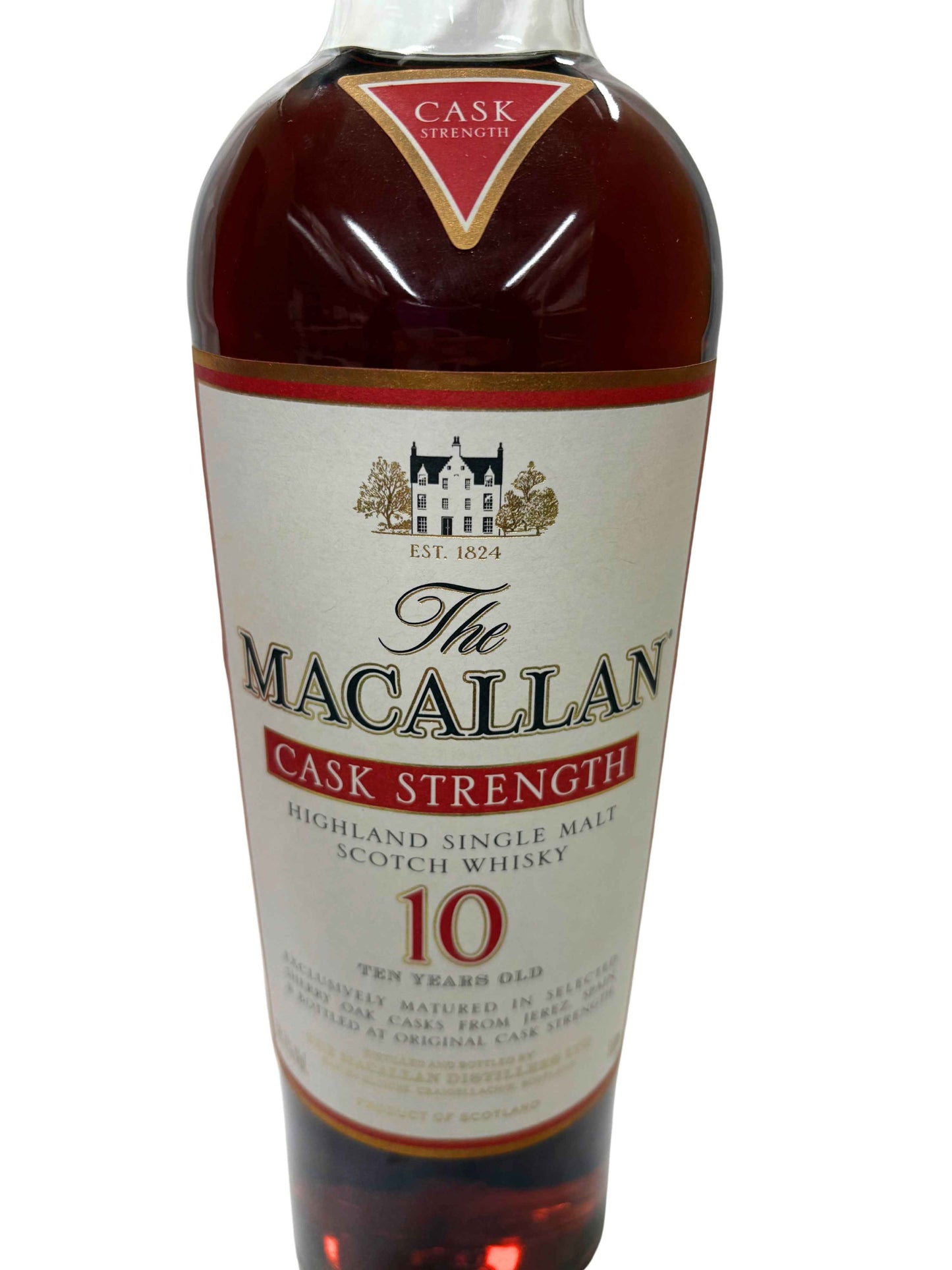 Macallan cask strength 10y 58.1% 1l