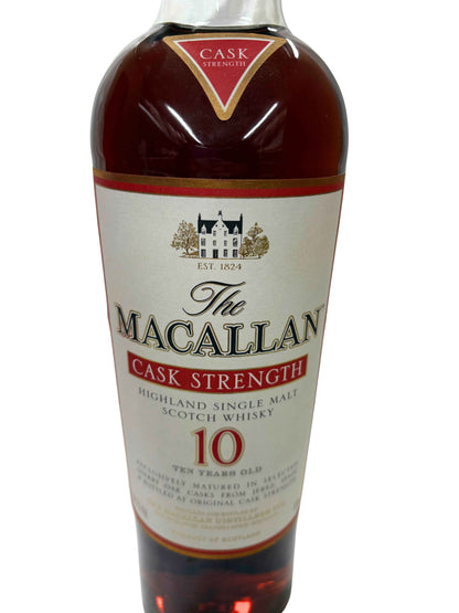 Macallan cask strength 10y 58.1% 1l