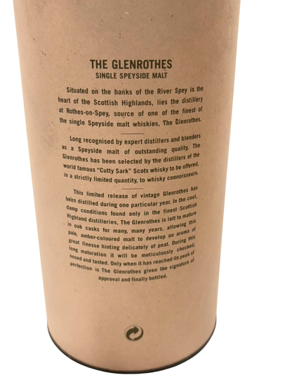 Glenrothes 1985/1997 40% 70cl – Single Malt Speyside Vintage Whisky