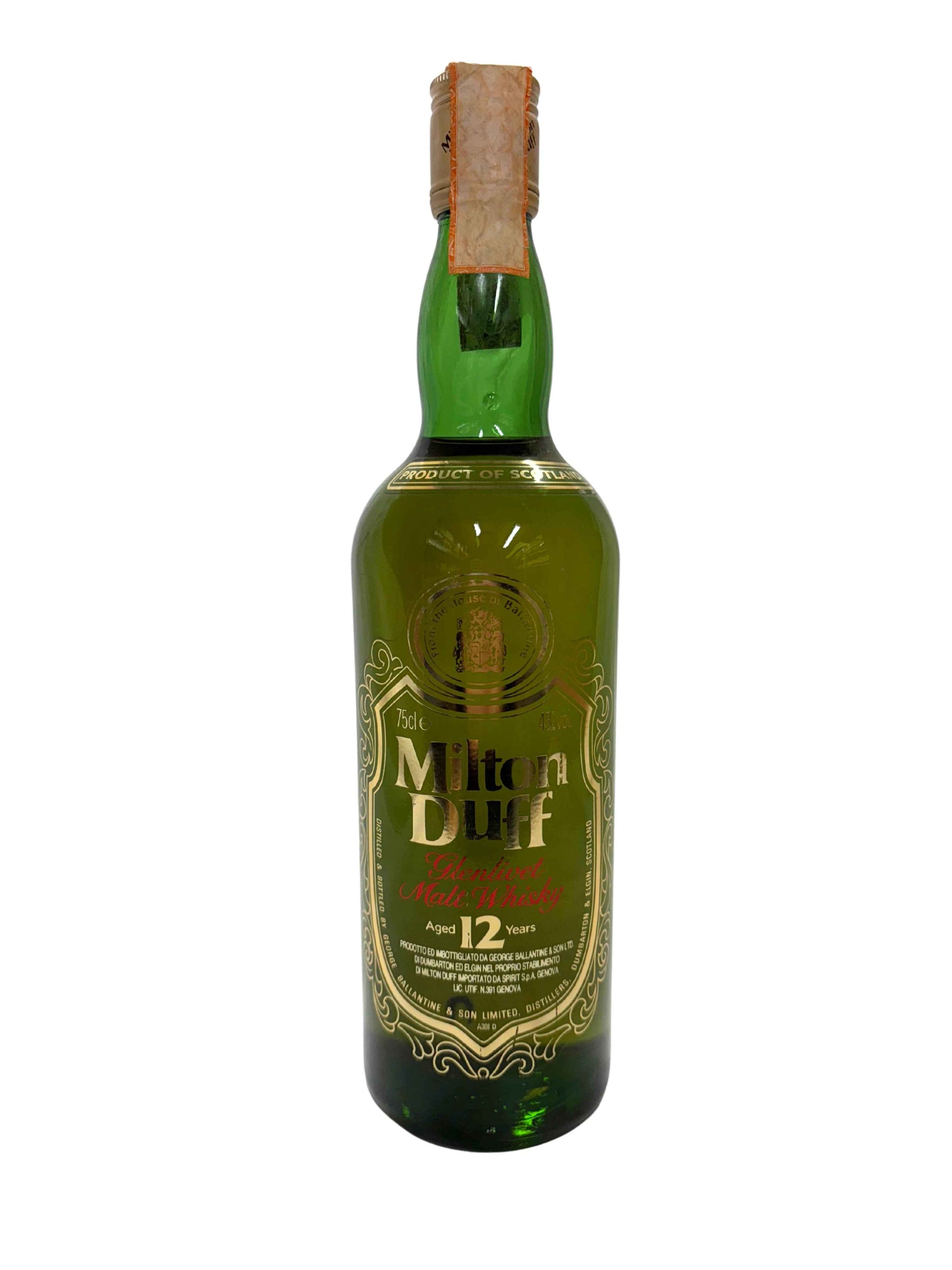 Milton Duff 12 y 43% 75cl Vintage 80's