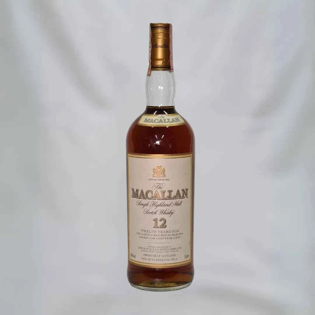 Bottiglia di scotch whisky ​Macallan 12 years old Scotch Whisky | Single malt | 1L 43% | sherry wood cask in vendita nello shop online