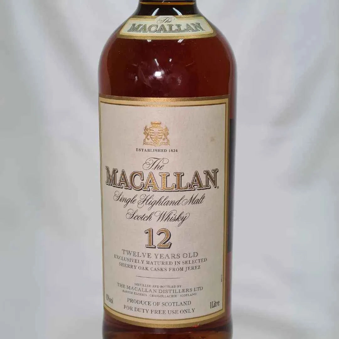 Bottiglia di scotch whisky ​Macallan 12 years old Scotch Whisky | Single malt | 1L 43% | sherry wood cask in vendita nello shop online