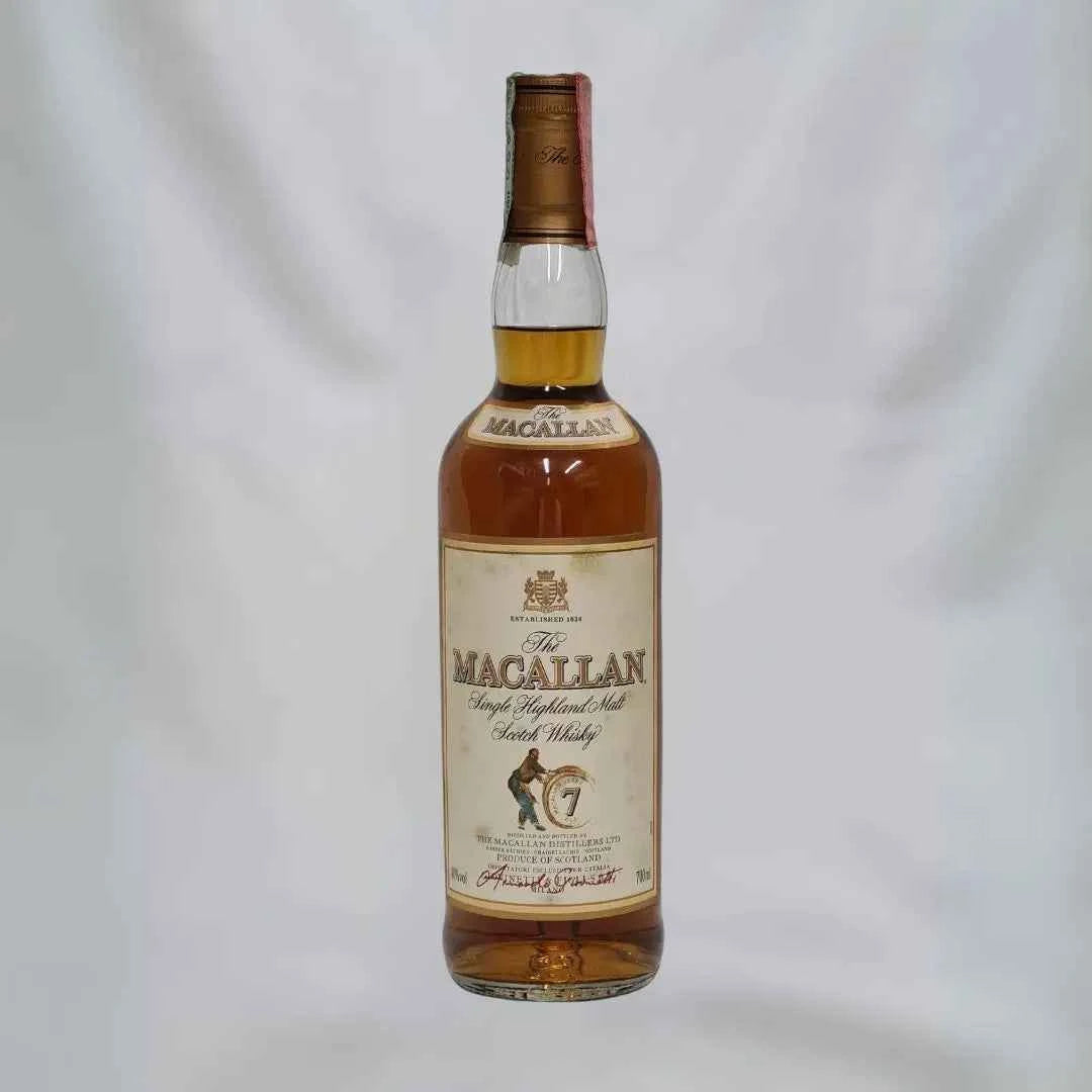 Bottiglia di scotch Whisky  ​Macallan 7 years old con Box | Single Malt | 40% 700ml | Sherry Wood Cask | Giovinetti - Timeless Whisky