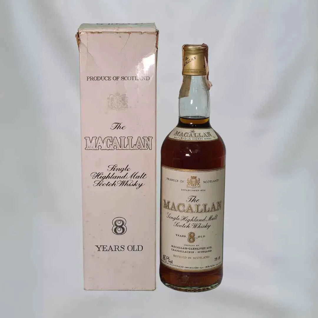 Bottiglia di scotch whisky ​Macallan 8 years old | Single Malt | 75cl 43% | Sherry Wood Cask | Rinaldi