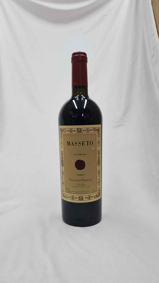Bottiglia di vino ​Masseto 2004 Toscana IGT | Vino Rosso 100% Merlot
